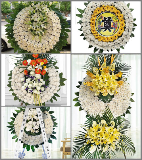 山东济宁任城区越河街道花圈速递
